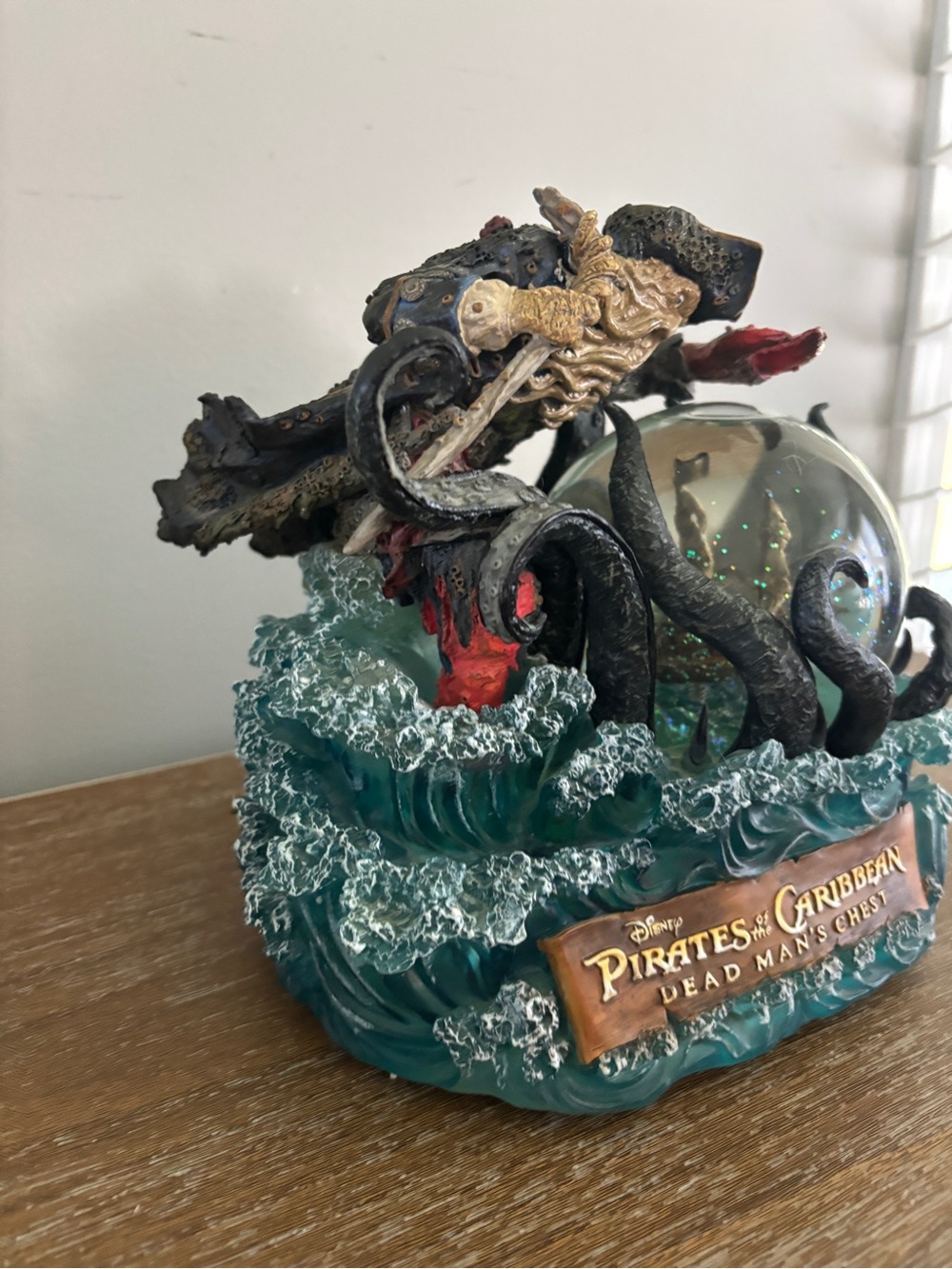 Disney Pirates of the Caribbean Teal and Black Tentacle Snow Globe - Picture 7 of 11
